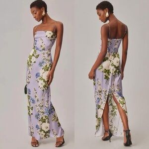 NWT Reformation Frankie Dress Silk Garden Soirée